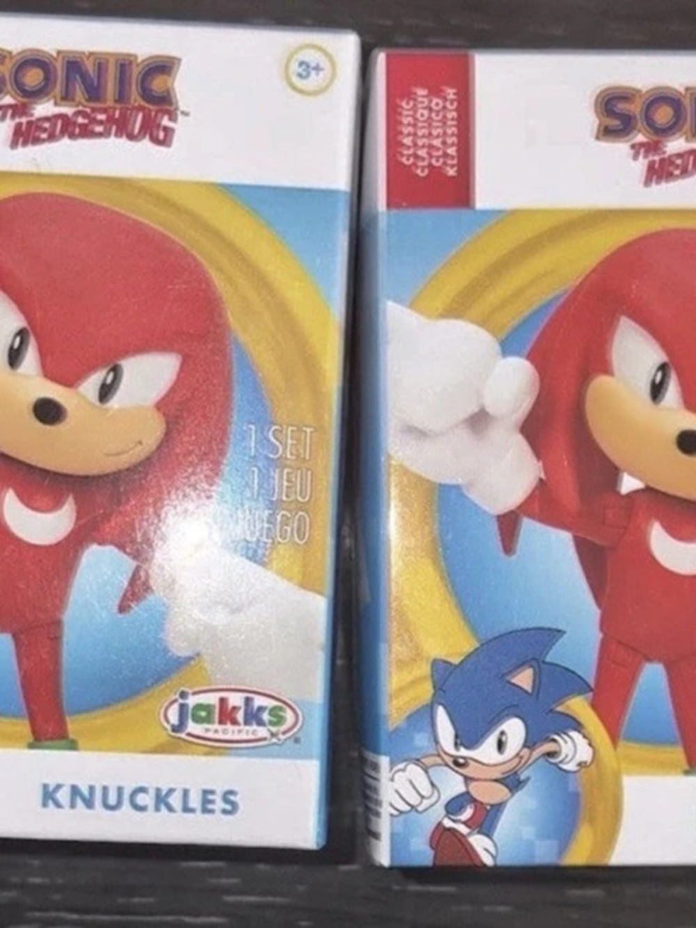JAKKS Pacific Sonic the Hedgehog Knuckles Figure 2-Box Set new